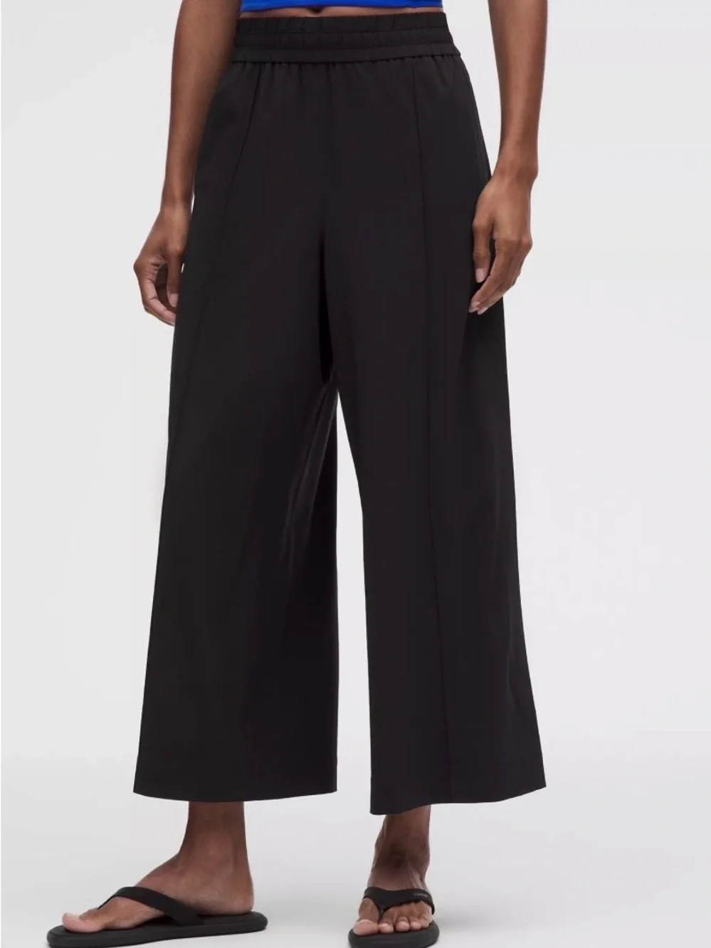 lululemon athletica Black Wide-Leg Pull-On Pants